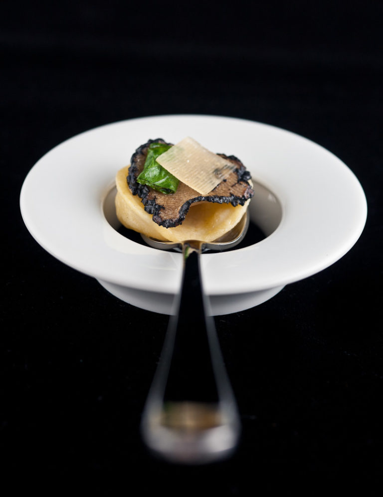 Black Truffle Explosion, Romaine, Parmesan The Alinea Project