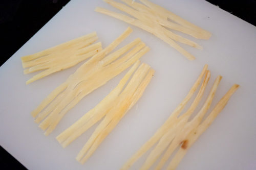 Salsify, Smoked Steelhead Roe, Parsley Root, Radish – The Alinea Project